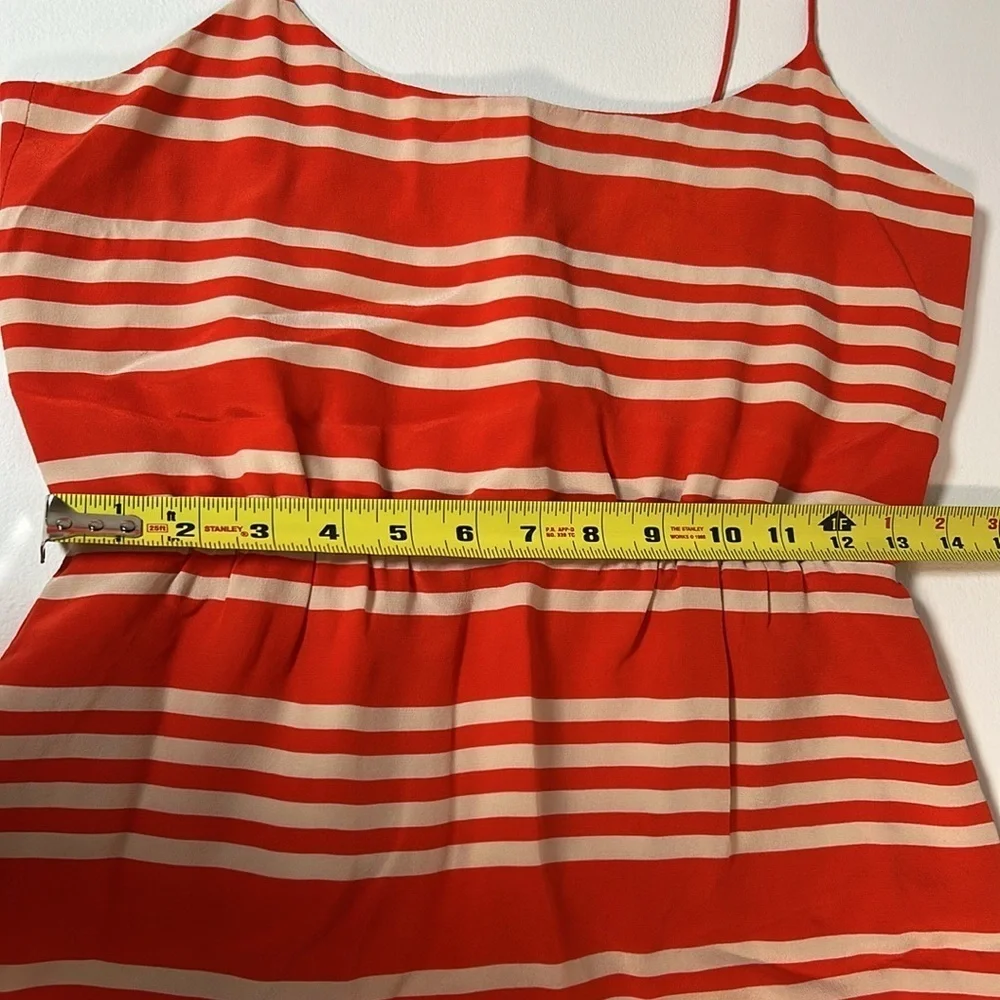 J. Crew Orange and White Stripe Mini Dress - 2